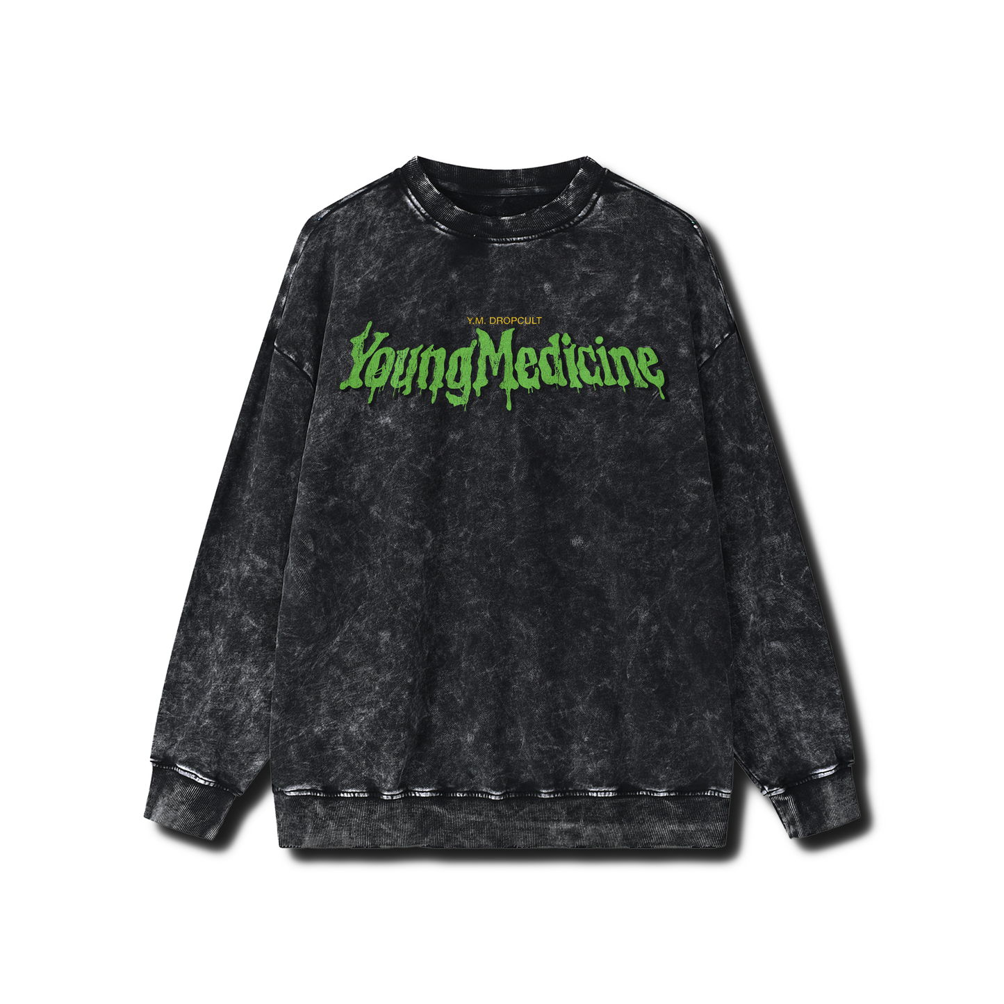 Viewer Beware! (Snow Washed Frayed Sweatshirt)