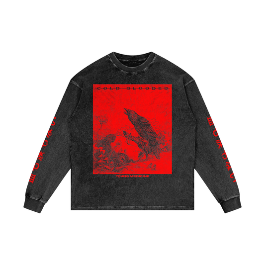 Cold Blooded - Acid Wash Long Sleeve
